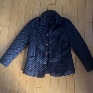 Brooks Brothers Navy Quilted Women's Puffer Jacket